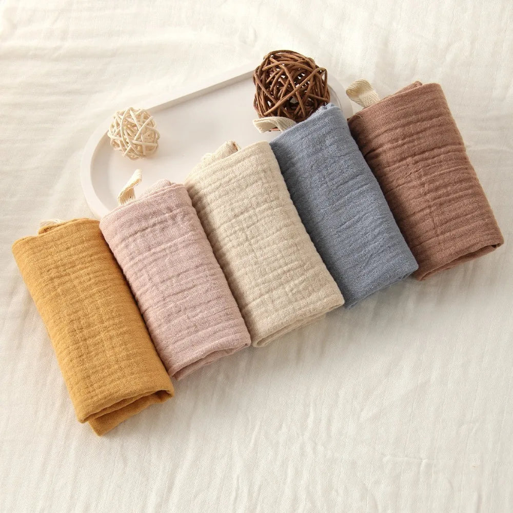 High Quality 4-Layer Pure Cotton Baby Cotton Washcloth Absorbent Soft Square Towels Baby Towels Gauze Cotton Newborn Burp Cloth