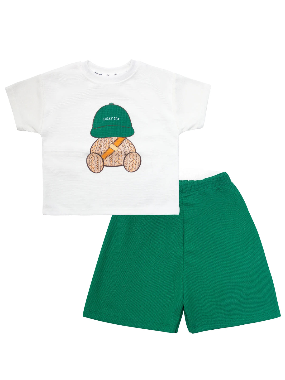 Summer Toddler Baby Clothes Children Boys Cotton Bear Short Sleeve T-Shirt+Shorts 2pcs Set Kids Fashion Sports Costume 1-6 Years