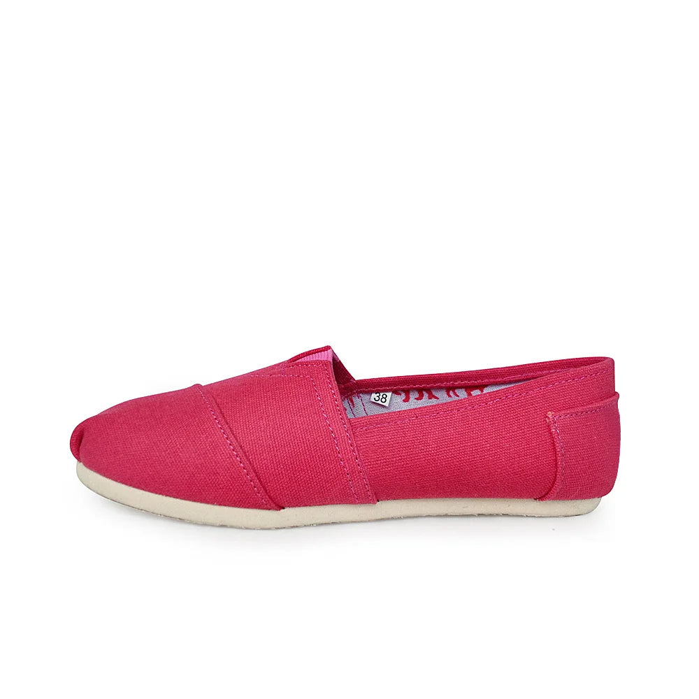 Hot Sale Classic Men Flat Shoes Comfortable Slip On Canvas Shoes Men Casual Loafers Breathable Red Plimsolls Women Walking Shoes