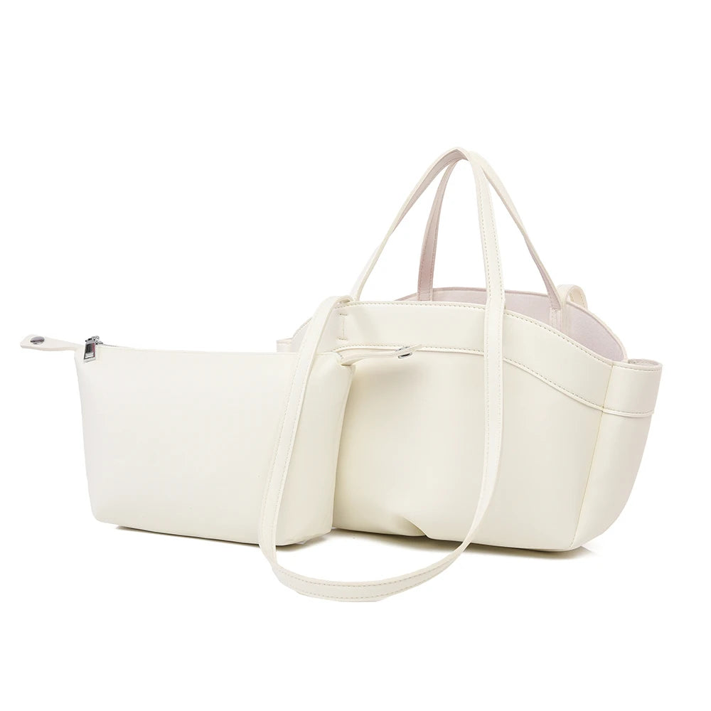 Premium Structured Tote Bag for Women – Elegant  Top Handle & Shoulder Strap, Luxury Leather Handbag for Work & Everyday