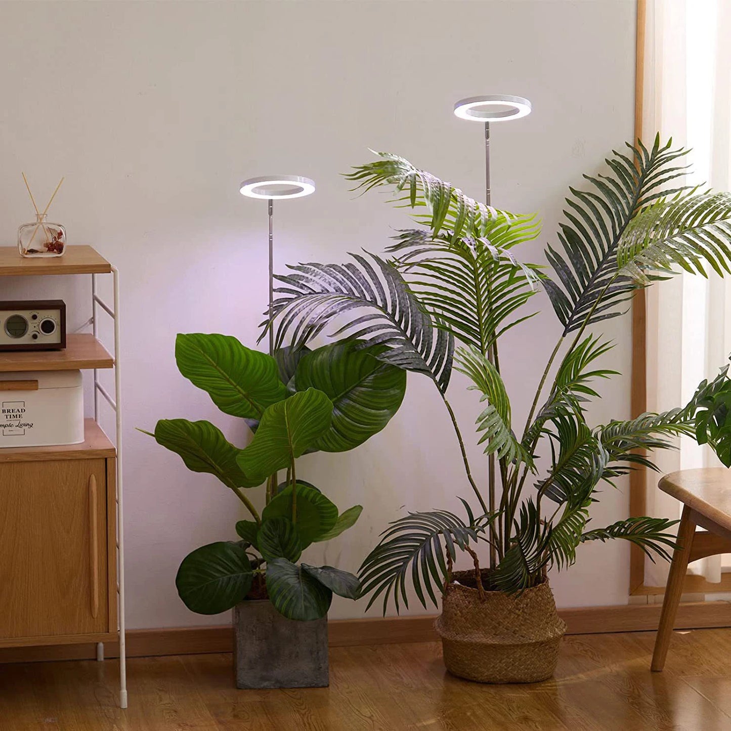 72 Leds Height Adjustable LED Ring Grow Lights Indoor Plants Full Spectrum Large Plant Light for Indoor Plants USB Growing Lamp