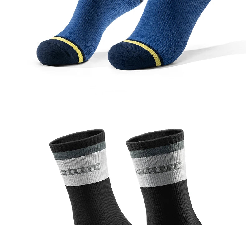 Qunature Four-Season Waterproof Socks Breathable Outdoor  Sport Socks Hiking Cycling Cross Country Running Skiing Windproof Sock