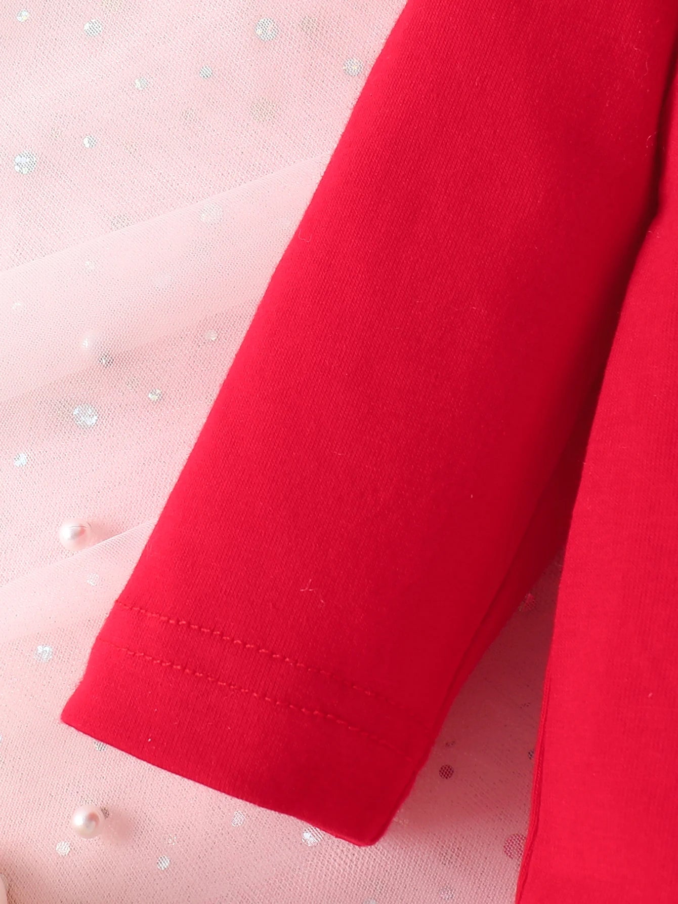 Baby Girl Valentine's Day Red Bodysuit & Heart Print Flared Pants + Headband Set