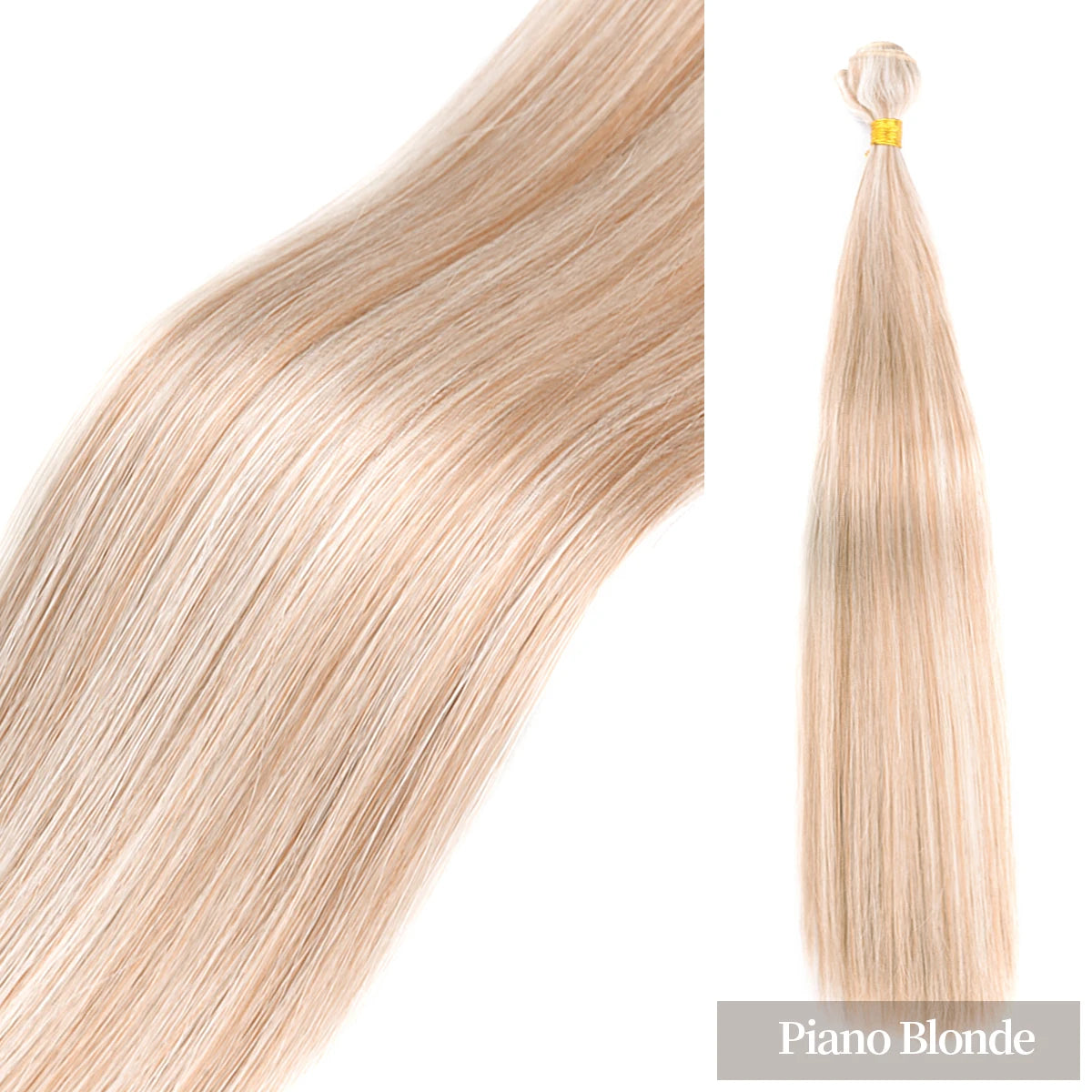 Straight Hair Bundles Extensions Smooth Ombre Hair Weaving 24Inch Super Long Synthetic Straight Hair Bundles Full to End