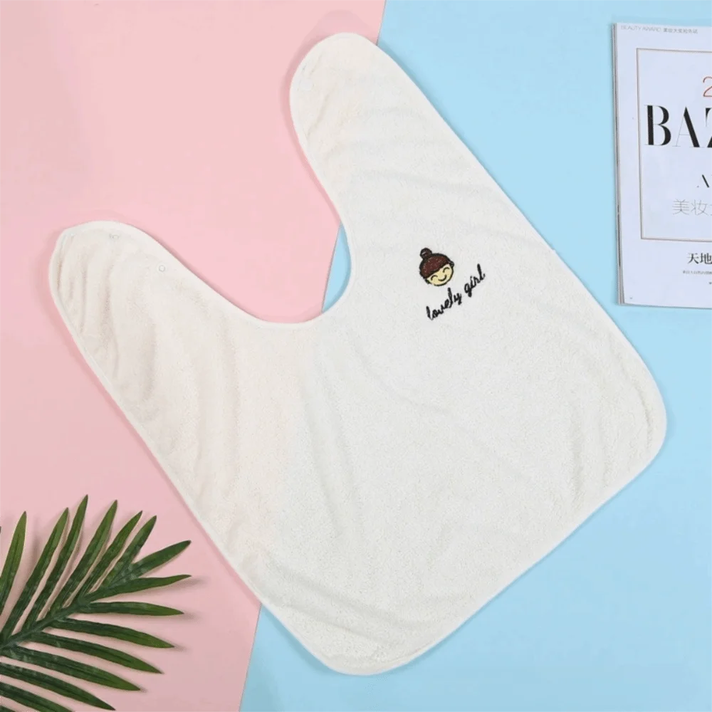 New Soft Baby Bibs Adjustable Snaps Water Absorbent Children's Washcloth Skin Friendly Toddler Face Towel for Feeding Eating
