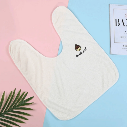 New Soft Baby Bibs Adjustable Snaps Water Absorbent Children's Washcloth Skin Friendly Toddler Face Towel for Feeding Eating