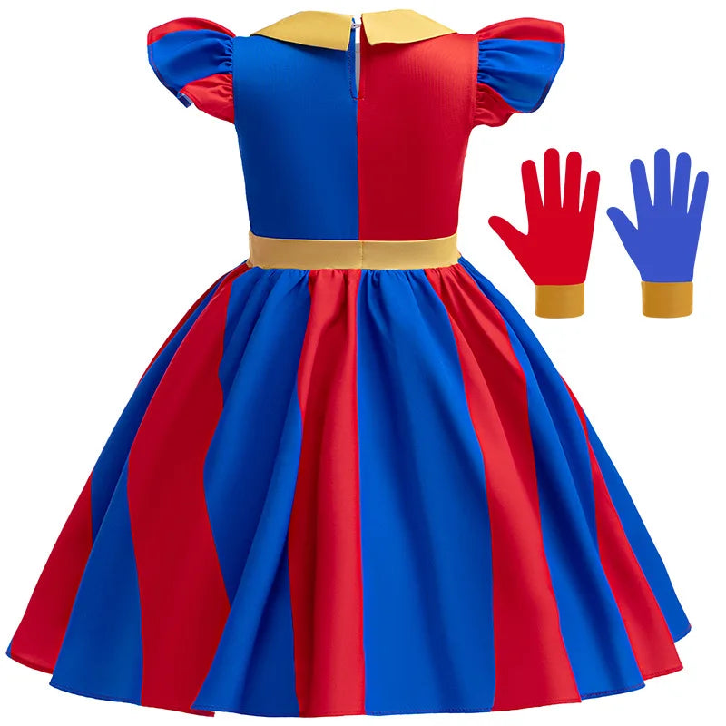 The Amazing Digital Circus Cosplay Costume Halloween Cartoon Circus Pomni Jax Ragatha Caine Jumpsuit Outfits Party Outfit