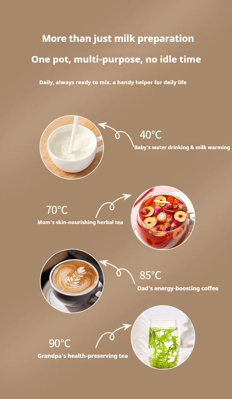 1.3L Household Constant Temperature Kettle, Fast Boiling Kettle, Baby Milk Regulator, Electric Kettle, Durable Health Pot