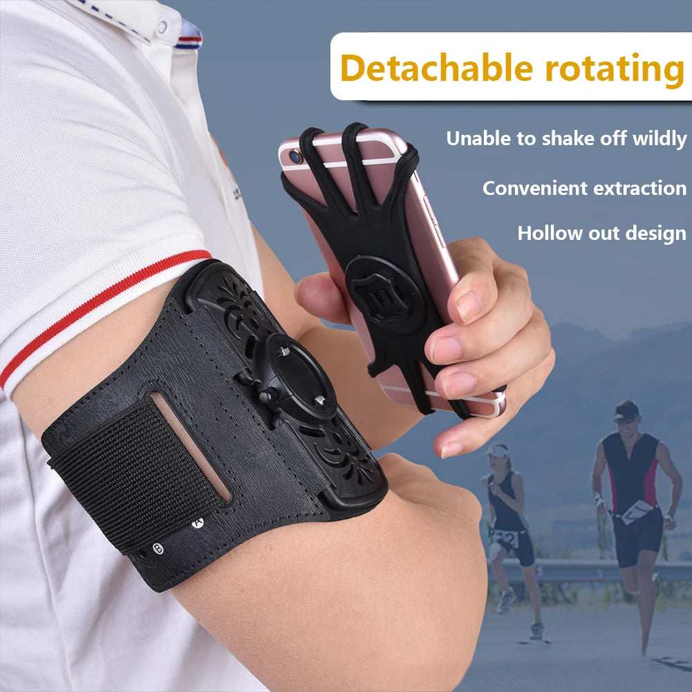 Running Armband  Adjustable Sports Wristband 360°Rotatable Wristband Phone Holder Universal Sports Armband For Android IOS