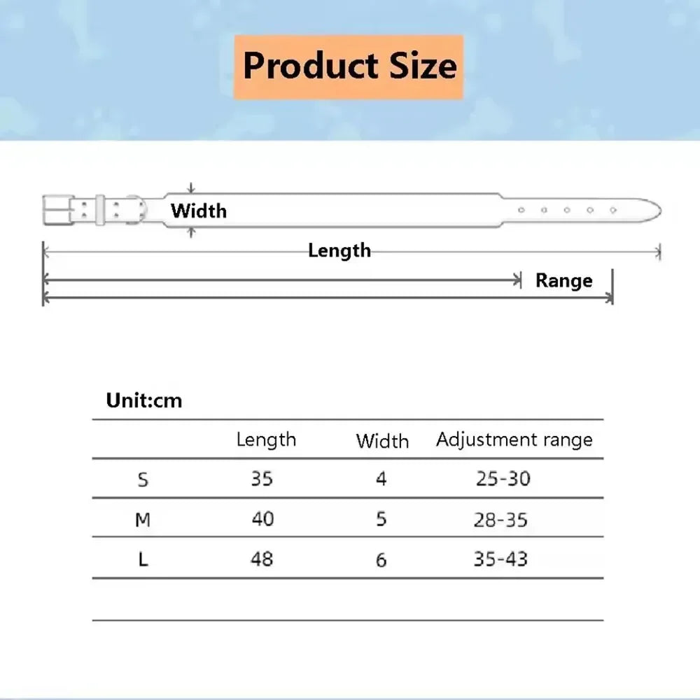 Simple and Adjustable Real Leather Greyhound Collar Wide Huibit Collar Adjustable for Small and Medium Dog Collars Pet Supplies