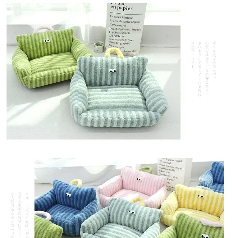 Cushion Winter Bed Puppy Special Sofa Kennel Winter Warm Pet Internet Celebrity Cat Nest Small Dog Dog Sleeping Mat