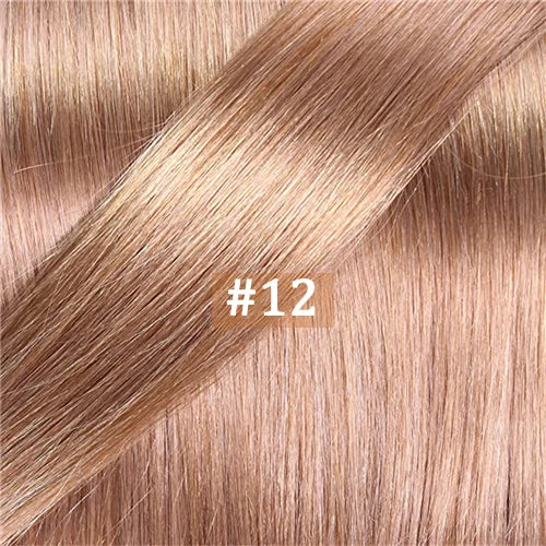 New Flat Tip Hair Extension Human Hair Straight Flat Tip Human Fusion Hair Natural Brazilian Keratin Capsule Real Human Hair 613