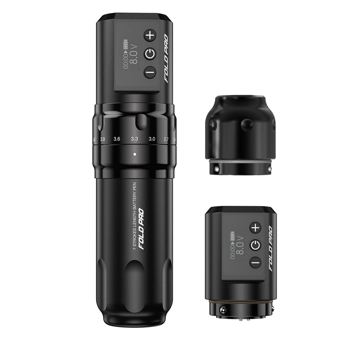 Dragonhawk Fold Pro Wireless Tattoo Machine Adjustable 7 Strokes Power By Mcore-c2 Low Vibration Silent Stable for Beginners