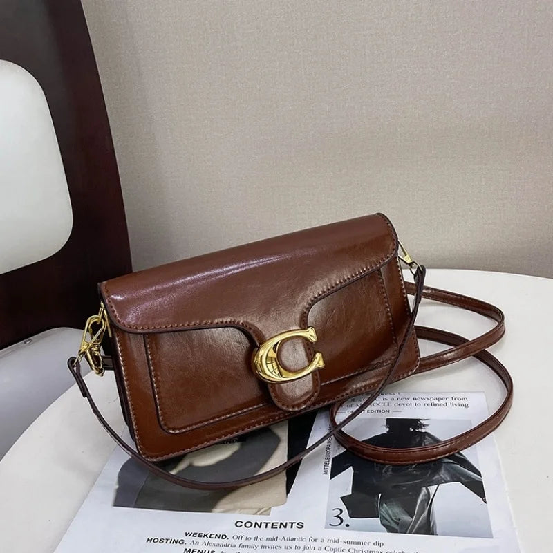 Double-Strap Small Square Crossbody Bag – Stylish Underarm Shoulder Purse For Women, Fashionable Classic Shoulder Bag 2026