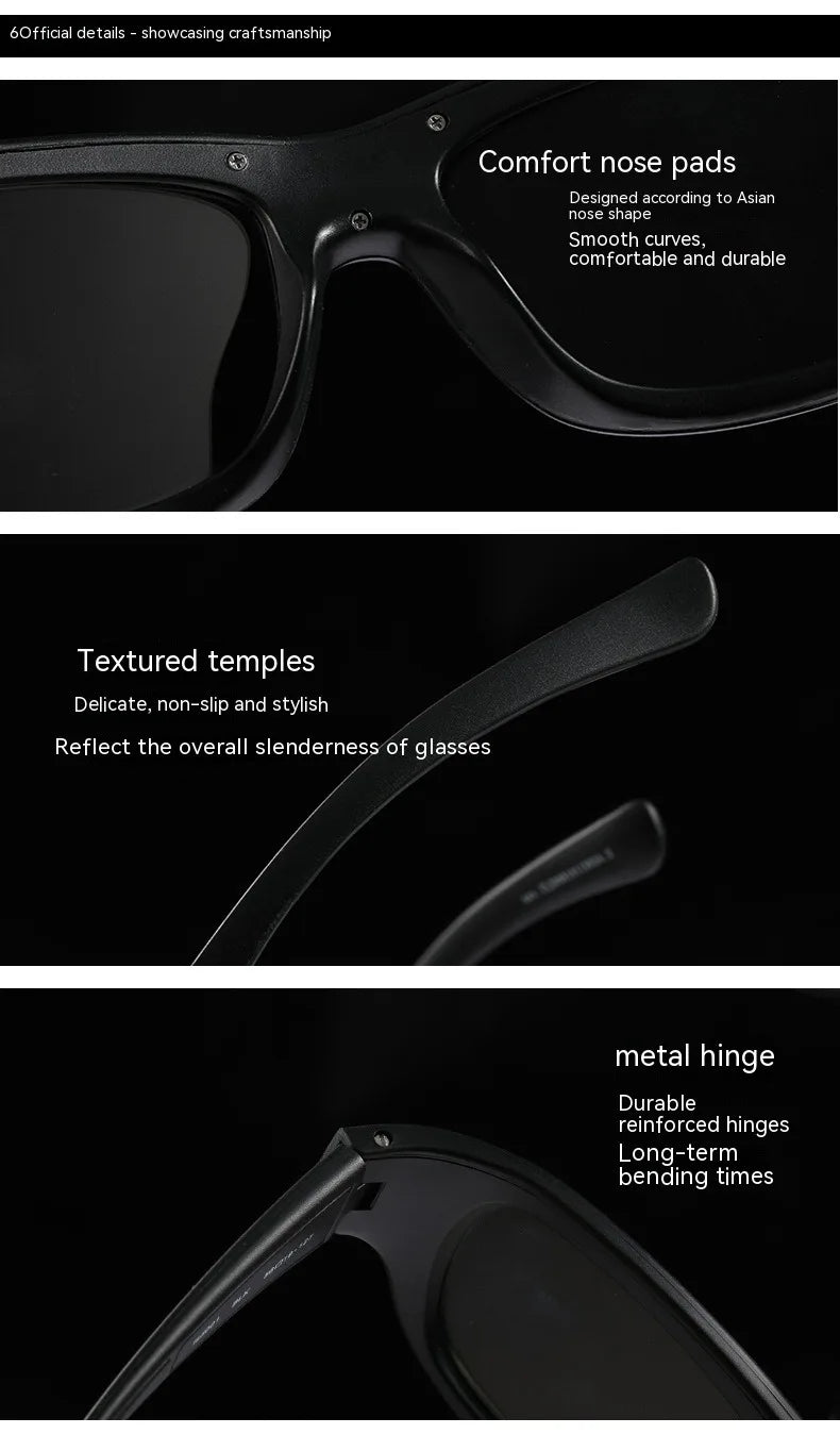 0.1s Color Changing Intelligent Photosensitive Polarized Smart Glasses Sunglasses Men Women Driving Cycling Fishing Sun Glasses