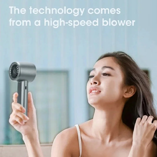 Mini Handheld Fan Portable Personal Highspeed Fans With Power Display USB Rechargeable 120 Wind Speeds Mini Handheld Fan