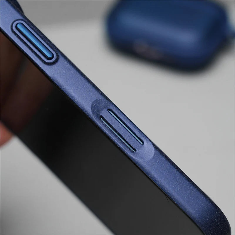 For Magsafe Matte Corrugated Magnetic Case for iphone 16 17Pro 15 17Pro Max Wireless Charging Ultrathin Hard PC Cover Funda