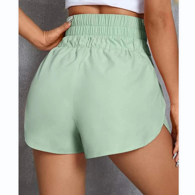 Women Shorts Gym Sports Casual Jogging Running Fitness Trouser Lady Elastic Waist Summer Streetwear Home Fashion Short Pants New