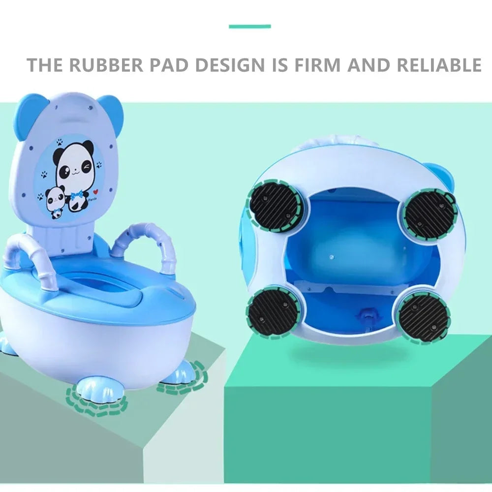 Panda Baby Potty Boys and Girls Potty Training Seat Children's Pot  Urinal Infant Cute Toilet Seat WC -Free Cleaning Brush