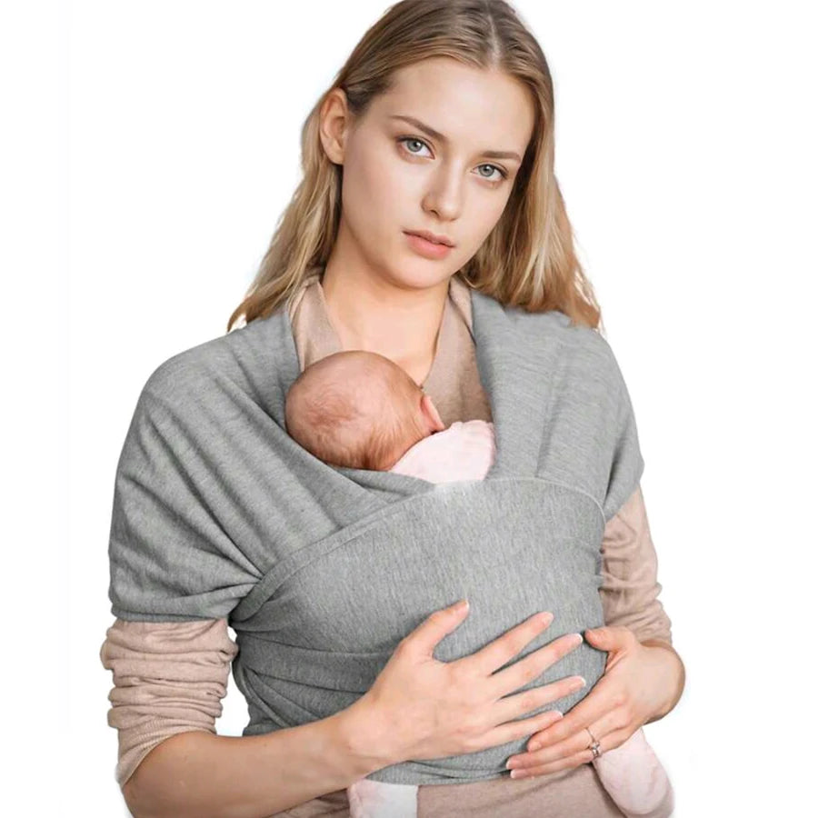 Baby carrier front-carrying multi-functional sleeping, breastfeeding, outing device to free hands knitted fabric