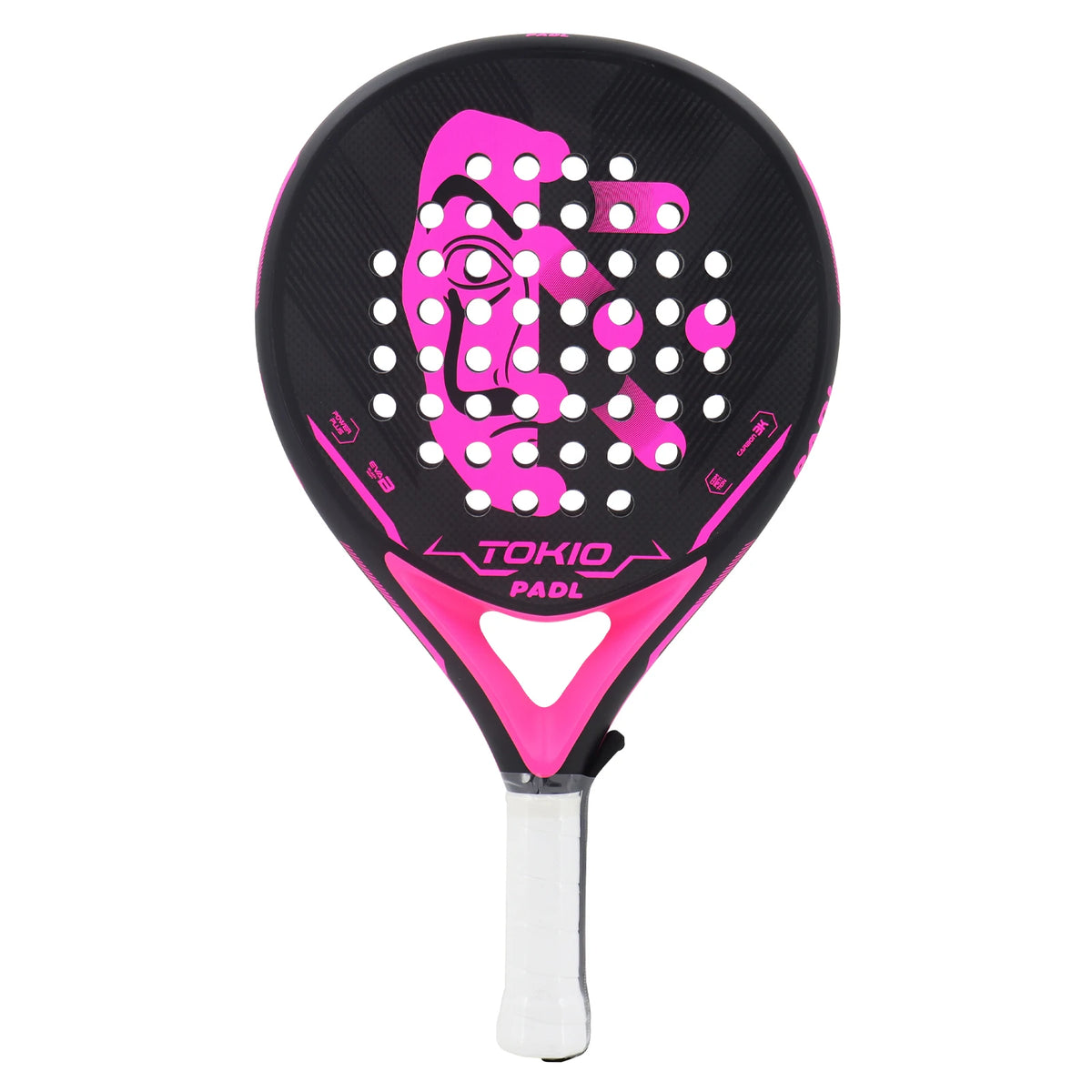 INSUM Padel Racket 2022 Carbon Fiber Soft EVA Surface High Balance Diamond Shape Sports Racket for Advanced Players Paddle