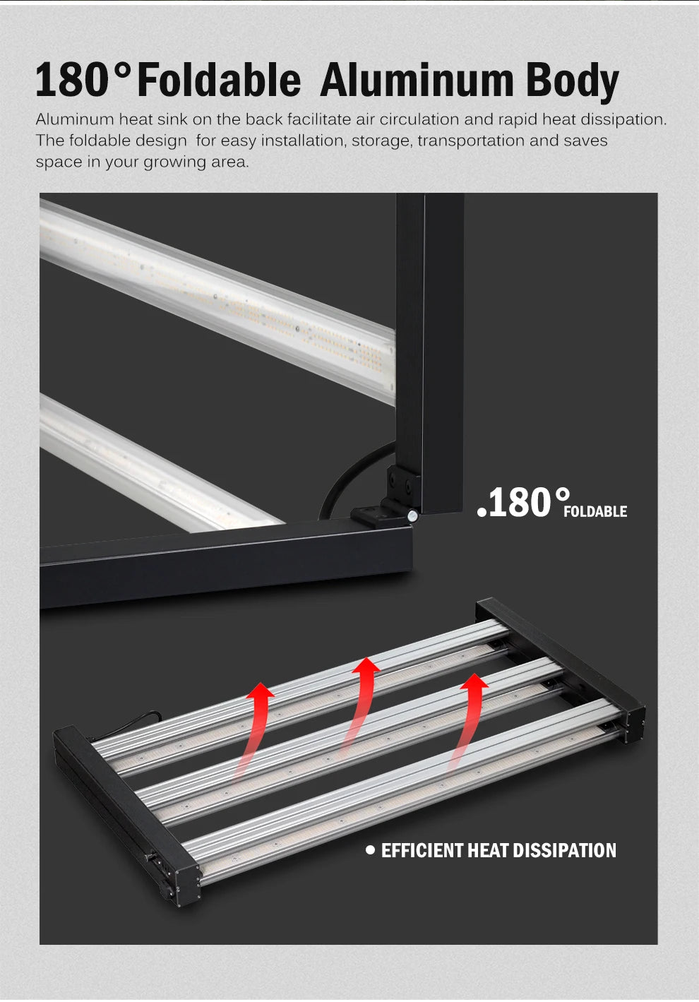 Full Spectrum LED Grow Light 360W 720W AC100-277V 660nm 730nm 395nm LM281B High PPFD Growth Lamp For Greenhouse Plants