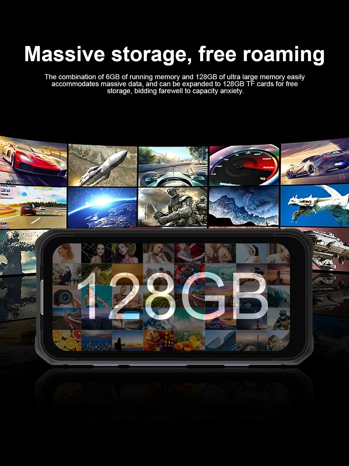 SERVO TANK500 4G PTT Smartphone Android 12 6+128GB Dual Camera 5MP+13MP 3.88"Display IP68 Waterproof Rugged Mobile Phone 3000mAh