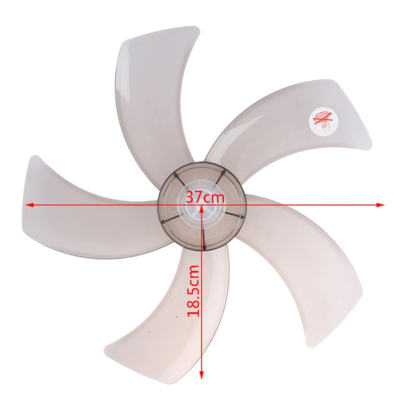 【AD】Hot Sale 1PC 16 Inch Household Plastic Fan Blade Five Leaves With Nut Cover For Pedestal Fan