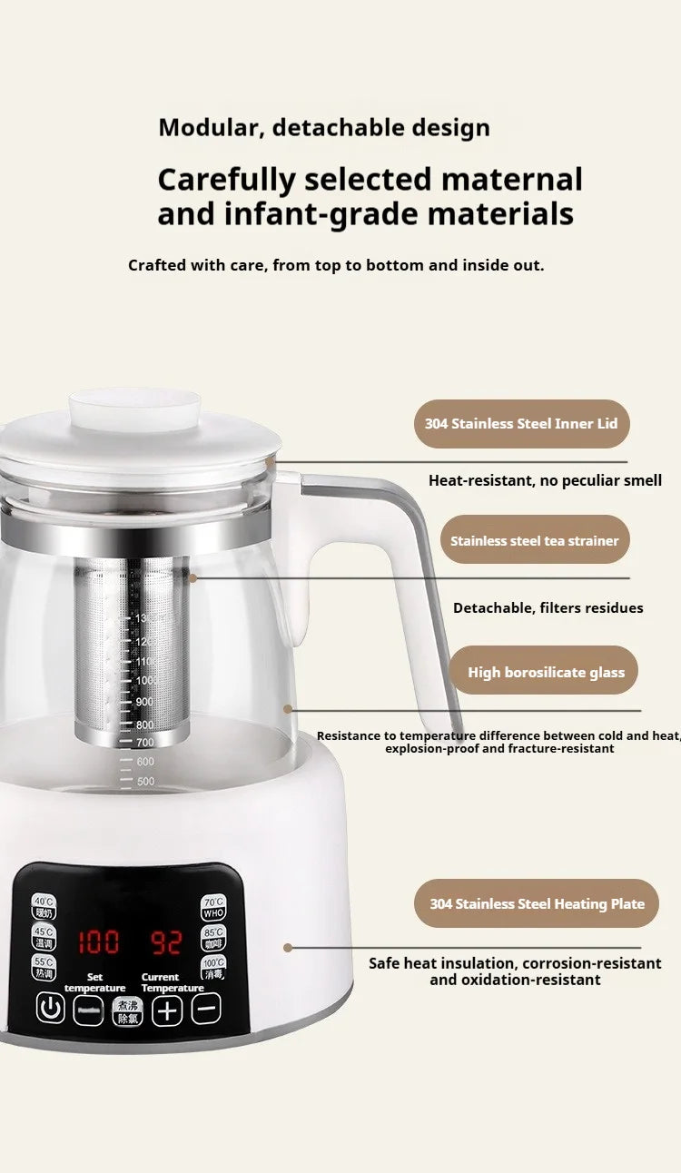 1.3L Household Constant Temperature Kettle, Fast Boiling Kettle, Baby Milk Regulator, Electric Kettle, Durable Health Pot