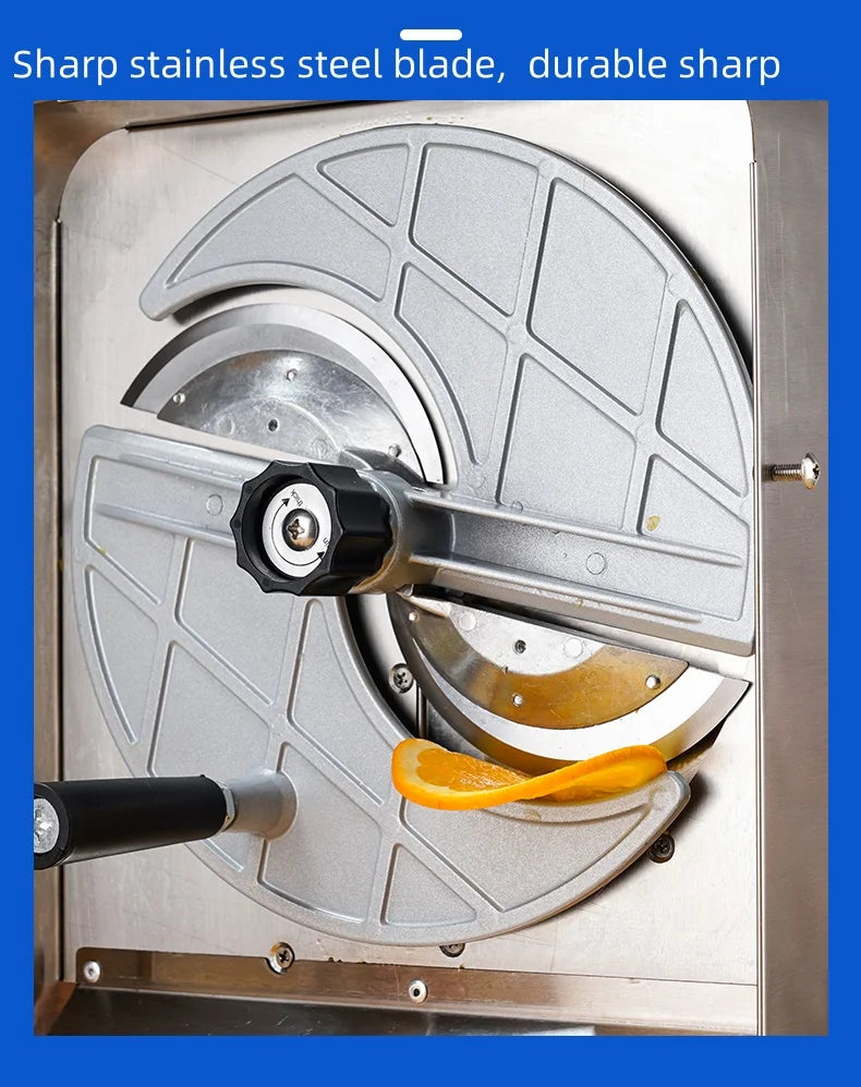 Electric Commercial Manual Slicer Cutting Fruit Machine Lemon Slicer Potato Carrot Ginger Slices Lotus Root Slices