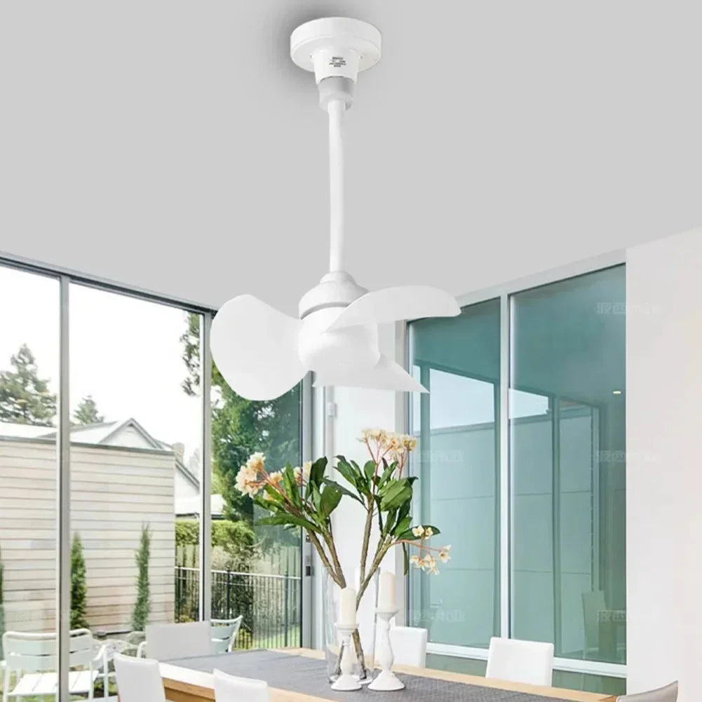 14CM Indoor Ceiling Fan With E27 Screw Base Brushless Motor Compact Size Providing Quiet Efficient Air Movement Lamp Socket Fan