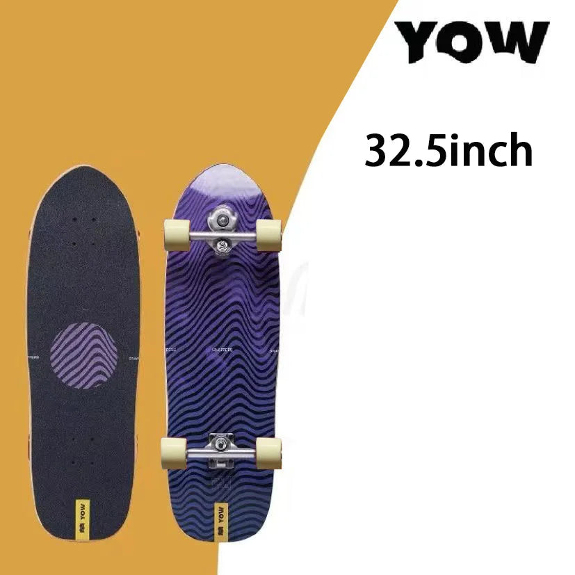 land surf YOW skateboard longboards whole kits good quality spring system branded with trucks wheels bearings and tool