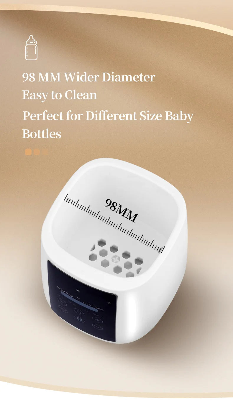 Babyflessenwarmer en sterilisator 6-in-1 Multifunctionele moedermelkverwarmer Nauwkeurige temperatuurregeling Babyflessenverwarm