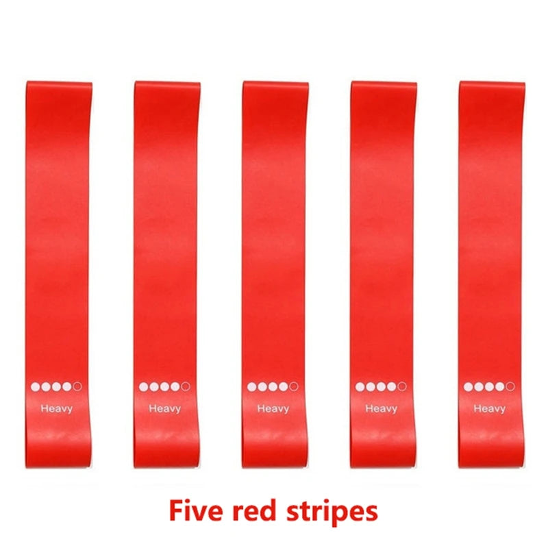 TPE Resistance Bands Fitness Set 5pcs Rubber Loop Band Strength Training Workout Expander Yoga Gym Equipment Elastic Rubber Loop