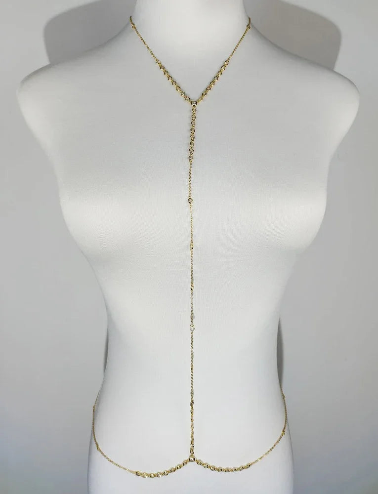 2026 New Sexy Chest Breast Belly Body Chain Necklace For Women Girls Party Wedding Beach Fashion Body Jewelry