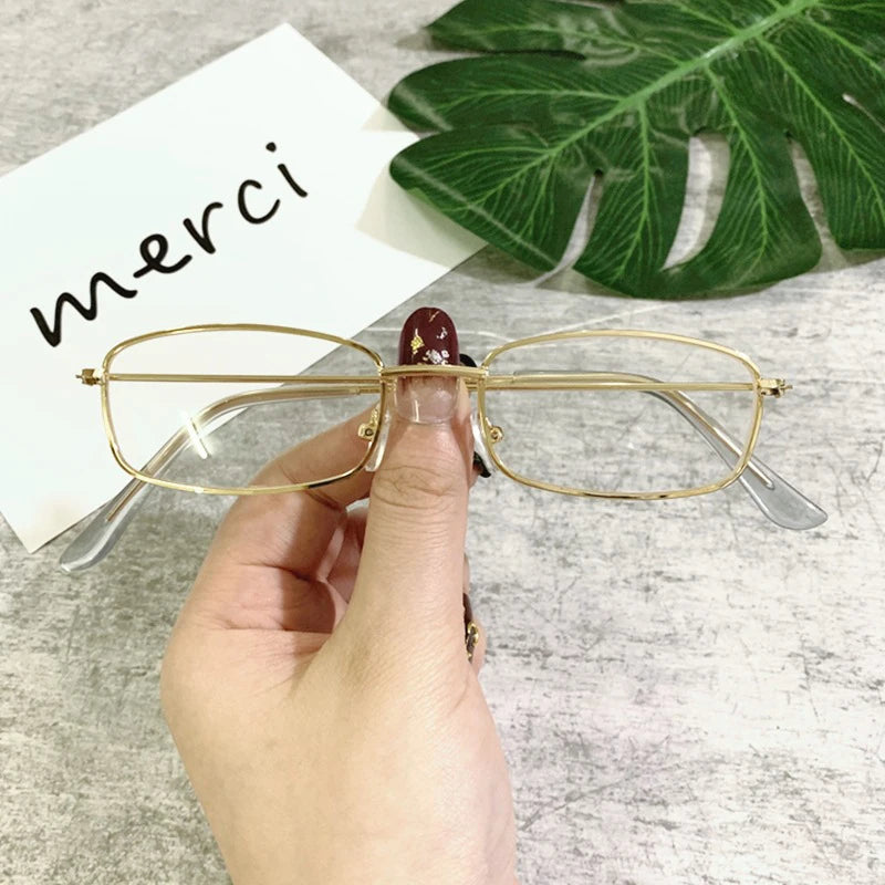 Fashion Retro Small Square Frame Sunglasses For Women Men Rectangle Sun Glasses Summer UV Protection Shades Vintage Eyewear