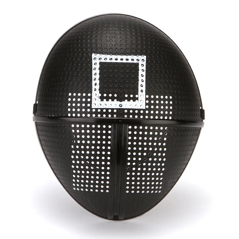 Halloween Cosplay Disguise Masks Triangle Circle Square Mask Black Full Face Mask Film Theme Costume Supplies
