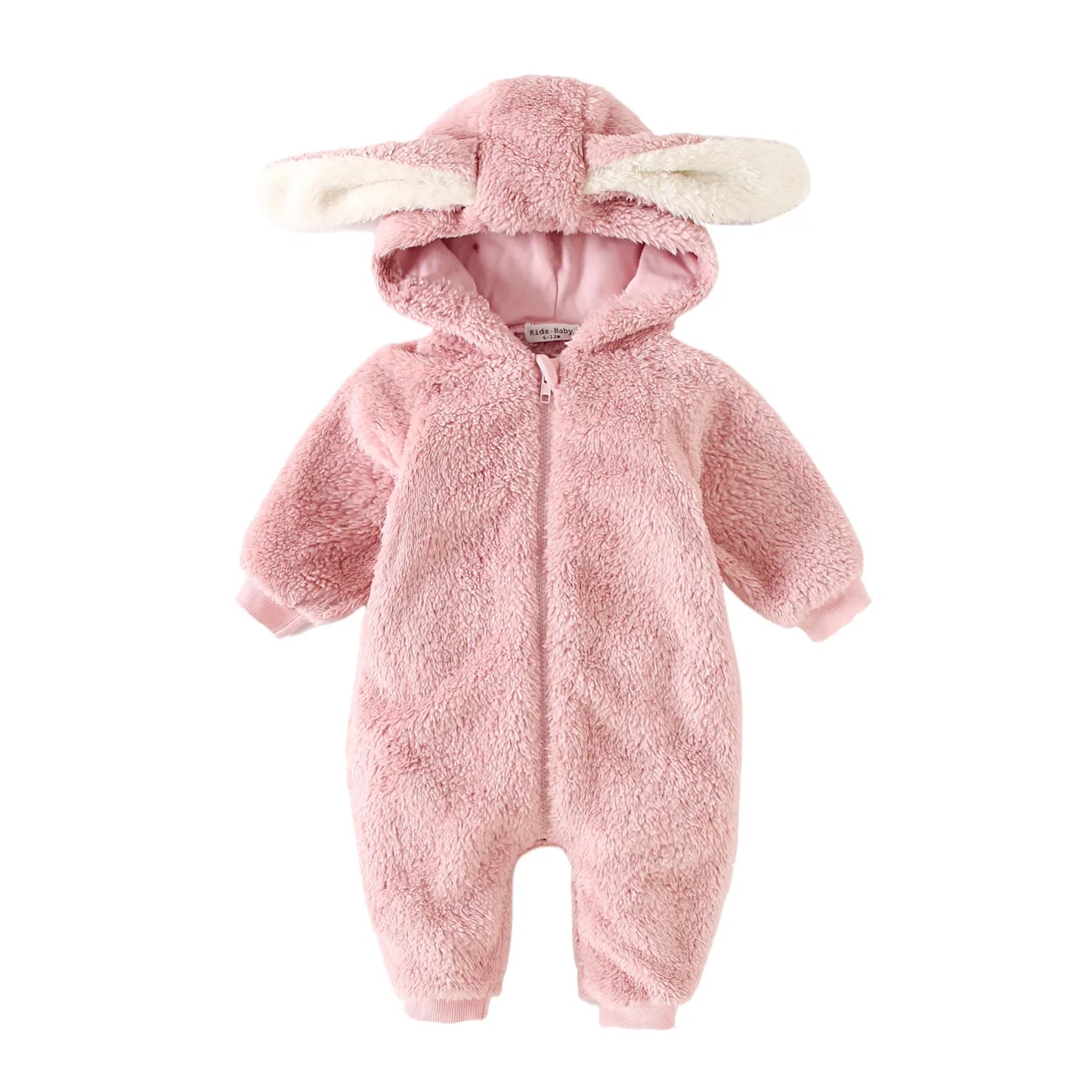 Sanlutoz Winter Fleece Thickened Zipper Toddler Long Sleeve Jumpsuits Clothing Warm Baby Rompers Cute Animal Hooded