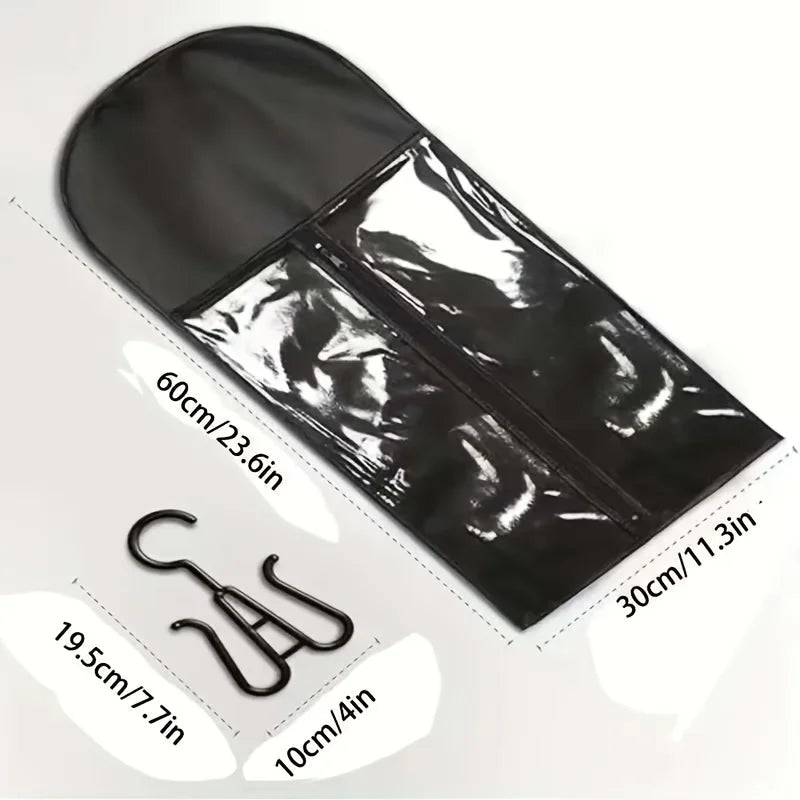 WholesaleLong Wig Storage Bag Holder Case Hair Extensions Storage Bag With Hanger For Wig Hair Extension Storage Bag With Hanger