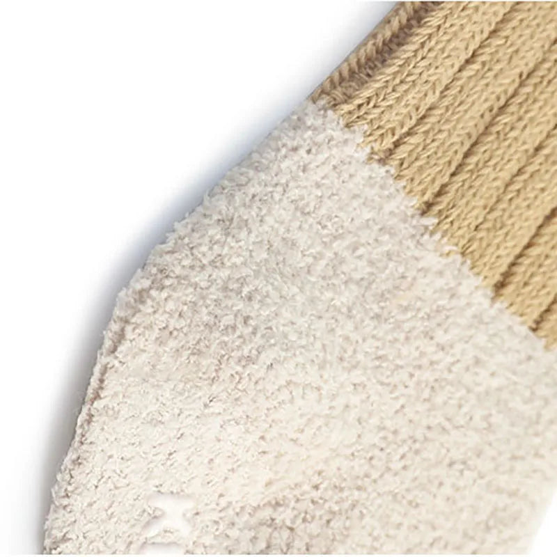 MILANCEL Winter New Baby Socks Infant Patchwork Non-slip Socks Newborn Baby Thickened Warm Socks