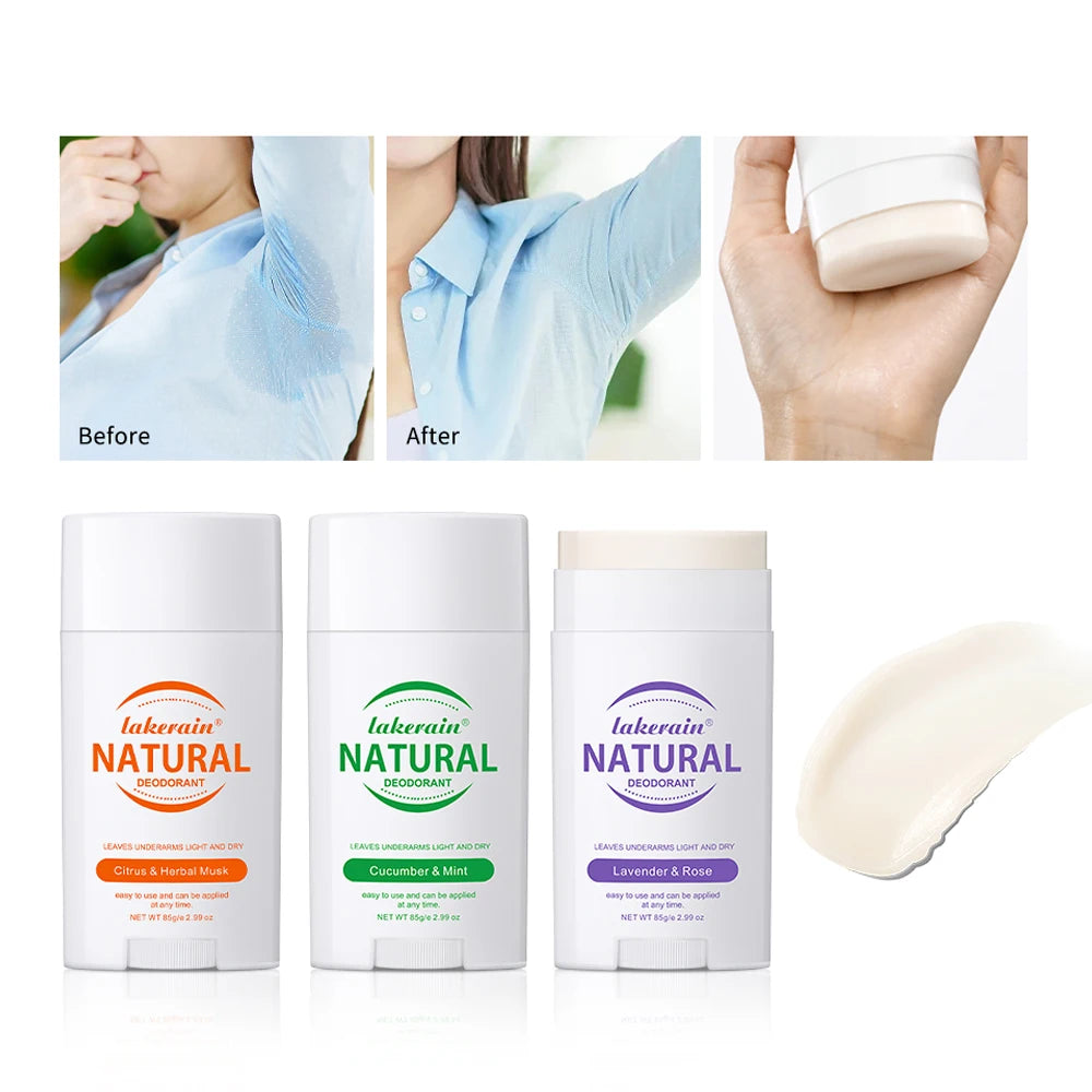 Solid Deodorant Stick Solid Perfume Balm Long-lasting Fresh Fragrance Deodorant Stick for Woman and Man Makeup
