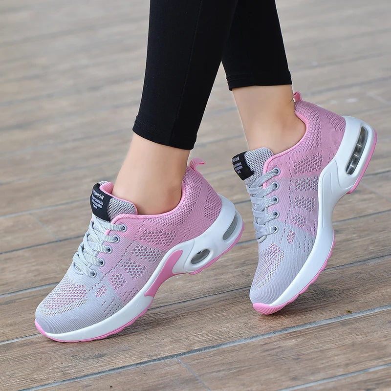 Women Running Shoes Breathable Casual Shoes Outdoor Light Weight White  Sports Shoes Casual Walking Sneakers for Wamen