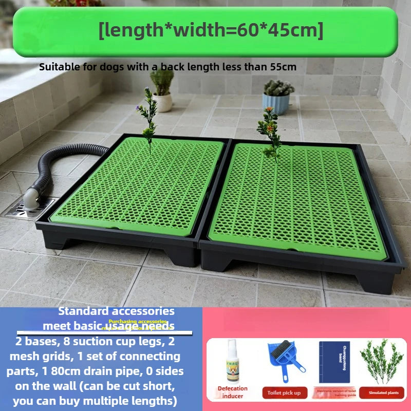 Pet Toilet with Baffle Flushing Water Directly Discharged Sewer Pet Cleaning Products Accessories Cats Dogs Rabbits Toilet