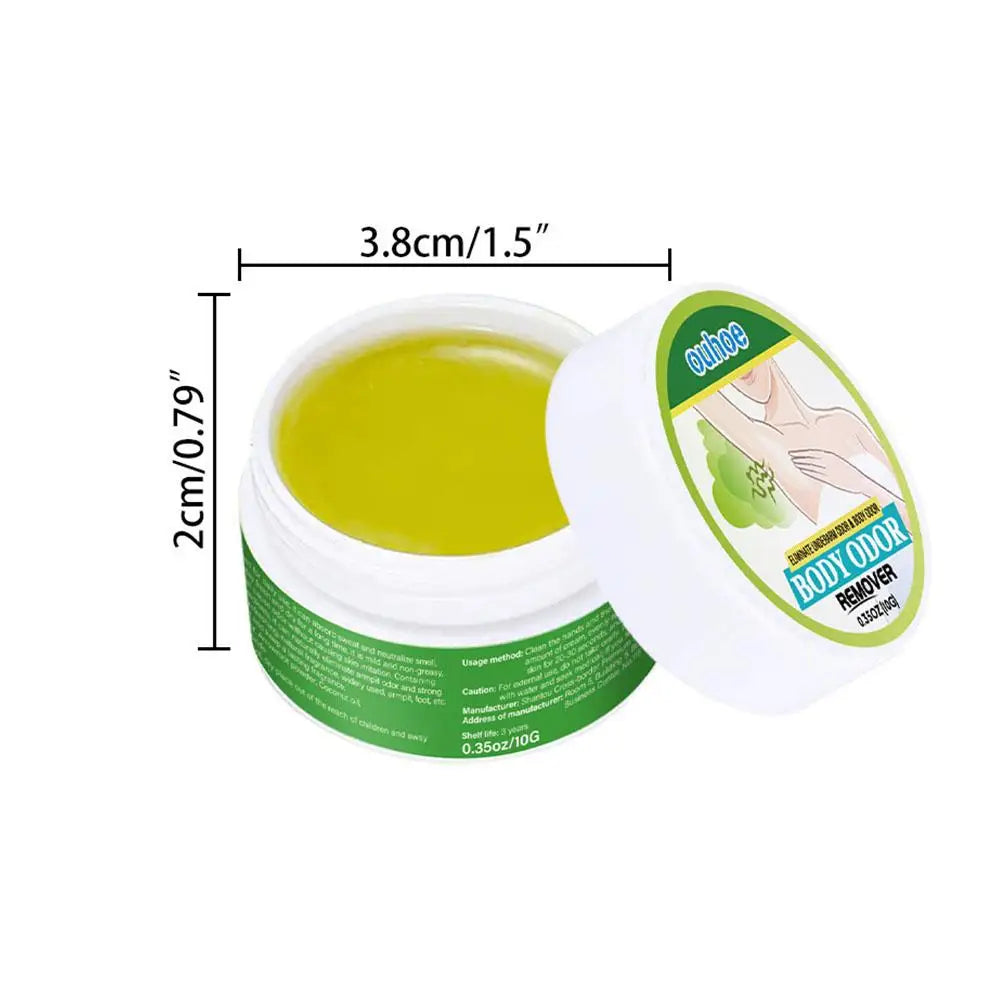 1/3/5pcs Natural Extract Plant Underarm Deodorant Cream Summer Deodorant For Sweat And Odor Removal Bad Smell Treatment 10g