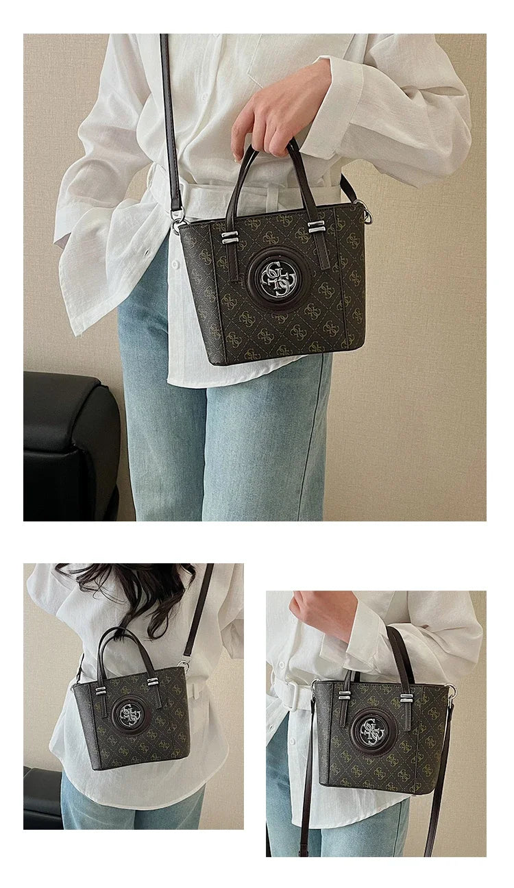 Vintage Leather Diaper Bag For Ladies High-end Simple Fashionable Classic Design Trendy Large Capacity Commuter Backpack