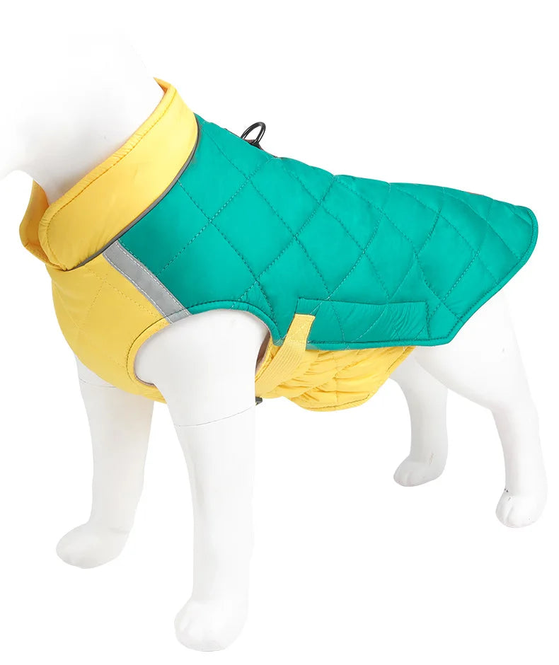 New Winter Pet Dog Clothes Thickened Fighting Dog Clothes Reflective Dog Cotton Clothes Pet Clothes