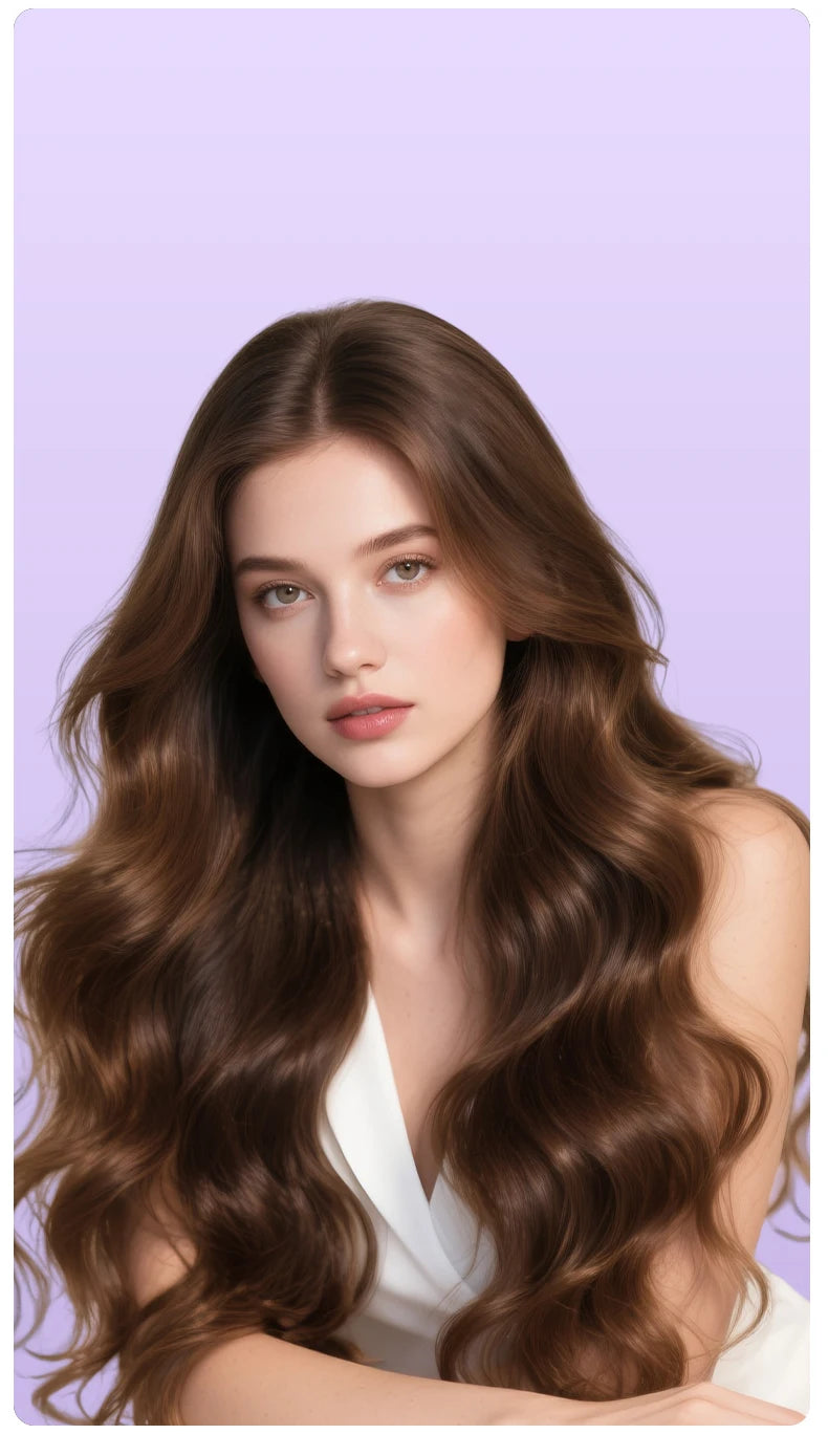 32MM Automatic Curling Iron with 1 Billion Ions Smart Auto Shut-Off Anti-Scald Hair Curler for Women Styling Tool