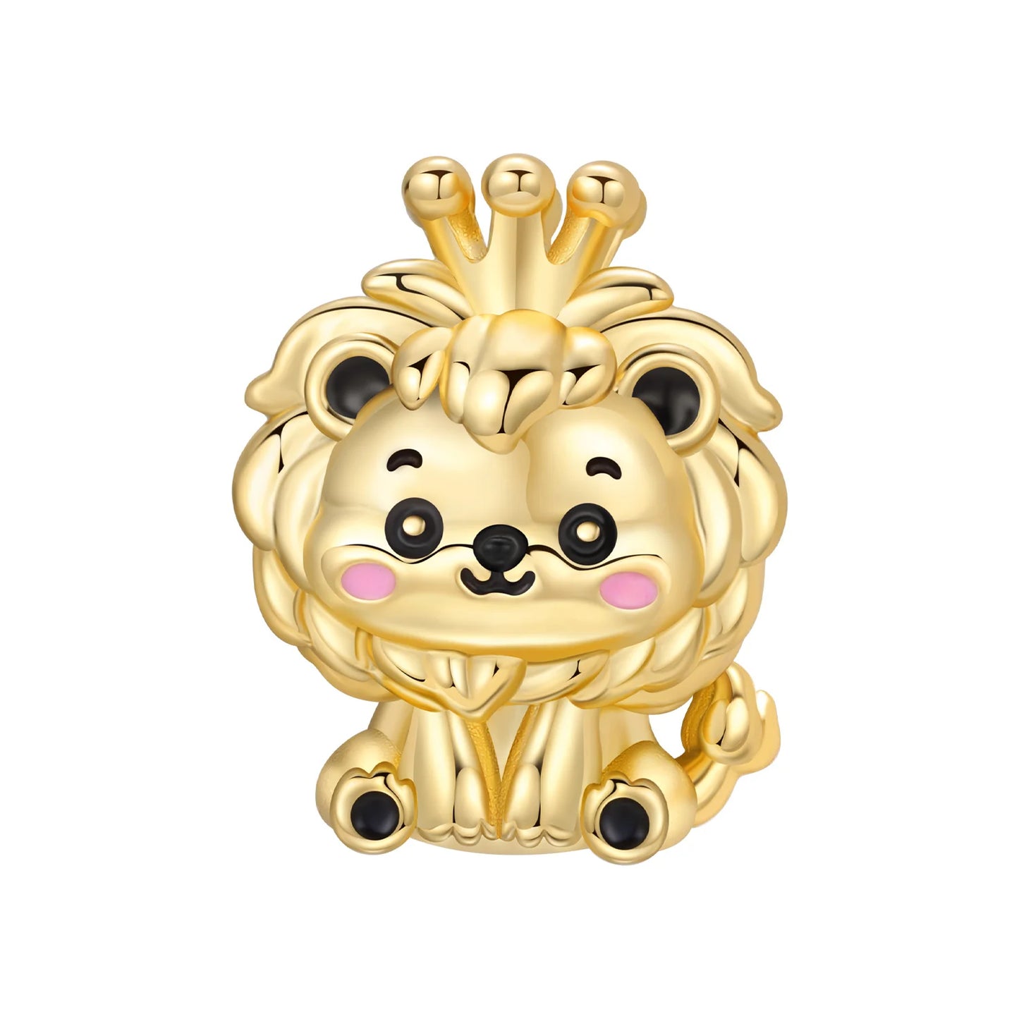 925 Sterling Silver Cute Pet Animal Lion King Pendant DIY Jewelry Beads for Women Bangle Bracelet Necklace Birthday Party Gifts