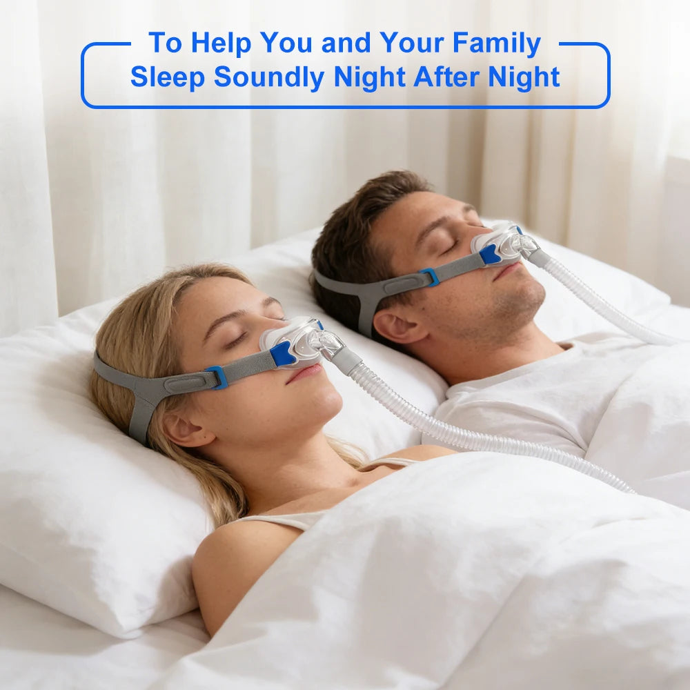 All-in-One P10 CPAP Nasal Pillow Replacement Kit AirFit P10 CPAP Nasal Pillow Set with Headgear 3 Cushions Tubing & Frame System