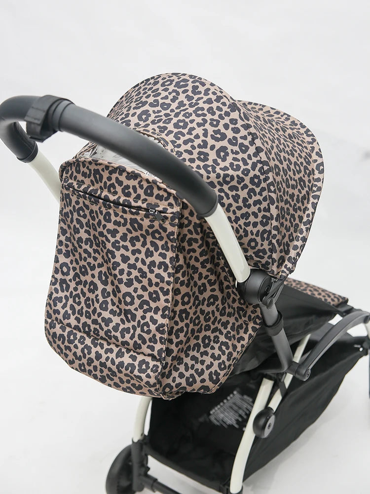 6+ Canopy&Mattress Fit for YOYO3 YOYO2 YOYA Waterproof Thicken Fabric Leopard Print Sunshade Cushion Baby Stroller Accessories